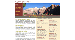 Desktop Screenshot of cyclingescapes.com